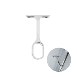 Suporte Central Para Tubo Cabideiro Oblongo