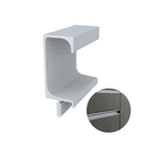 Perfil Puxador G Espiga Rasgo Anodizado de 15 X 35 Mm Rm225 Rometal