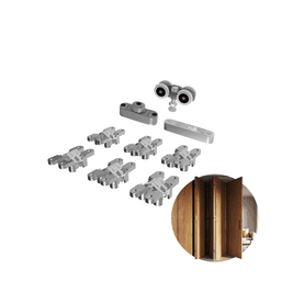 Articolato Kit Sanfonado | Mais 2 Folhas | Com Dobradiça Invisível Rometal