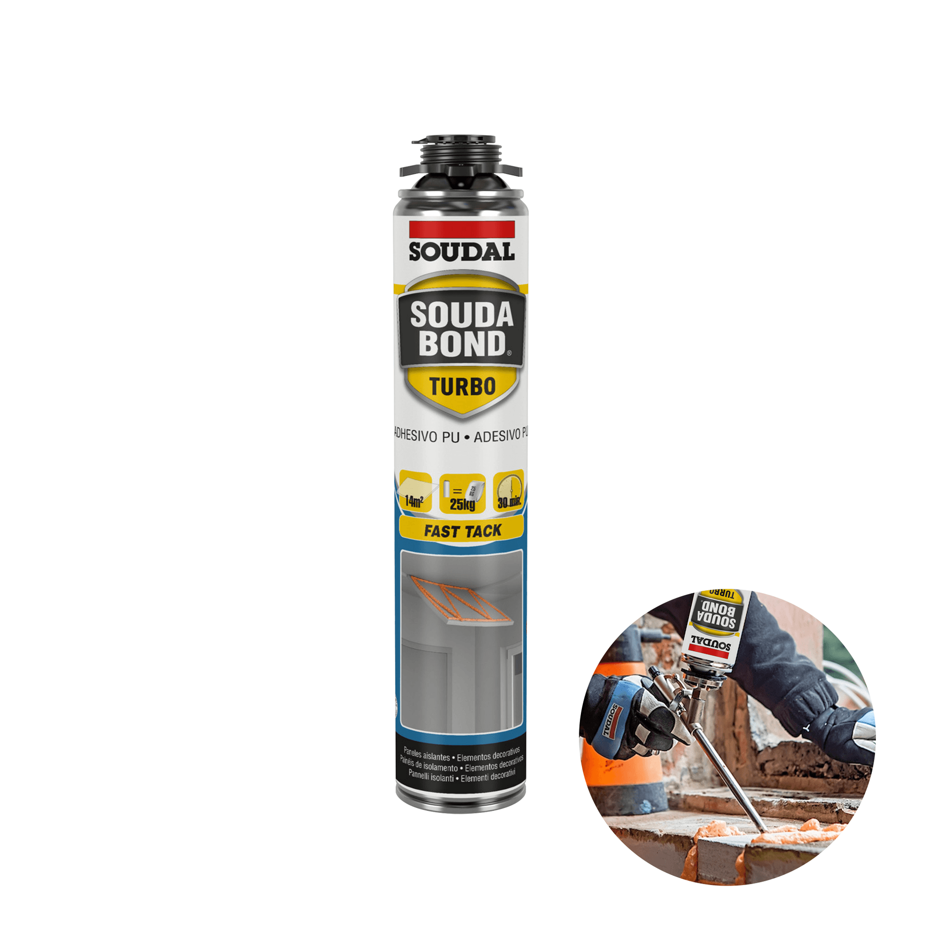Espuma Expansiva Pu Soudabond Turbo 750ml Soudal