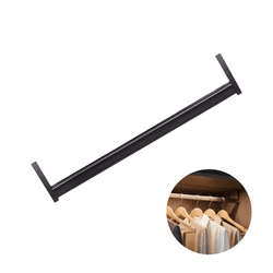 Cabideiro Led Editavel Infinito 3000k Sensor Presenca Preto 850mm