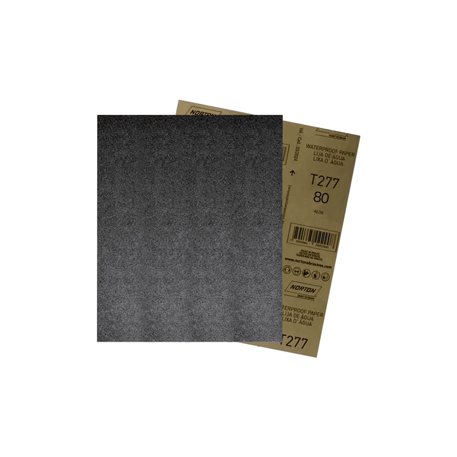 Lixa D’água Gramatura 80 T277 230x280 Folha Norton