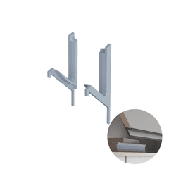 Ponteira Vazada Para Puxador Cava Cromo Acetinado de 18 Mm Pe214 Rometal