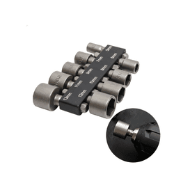 Jogo de Soquetes Canhão Sextavado 9 Peças