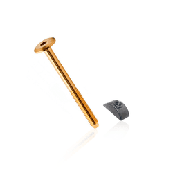 Parafuso Cama 1/4" X 120 Mm Chave Allen Porca Meia Lua 10 Unidades