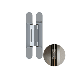 Dobradiça Invísivel Quantum 3d 150x25 Alumínio