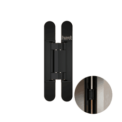 Dobradiça Invísivel Quantum 3d 150x25 Preto