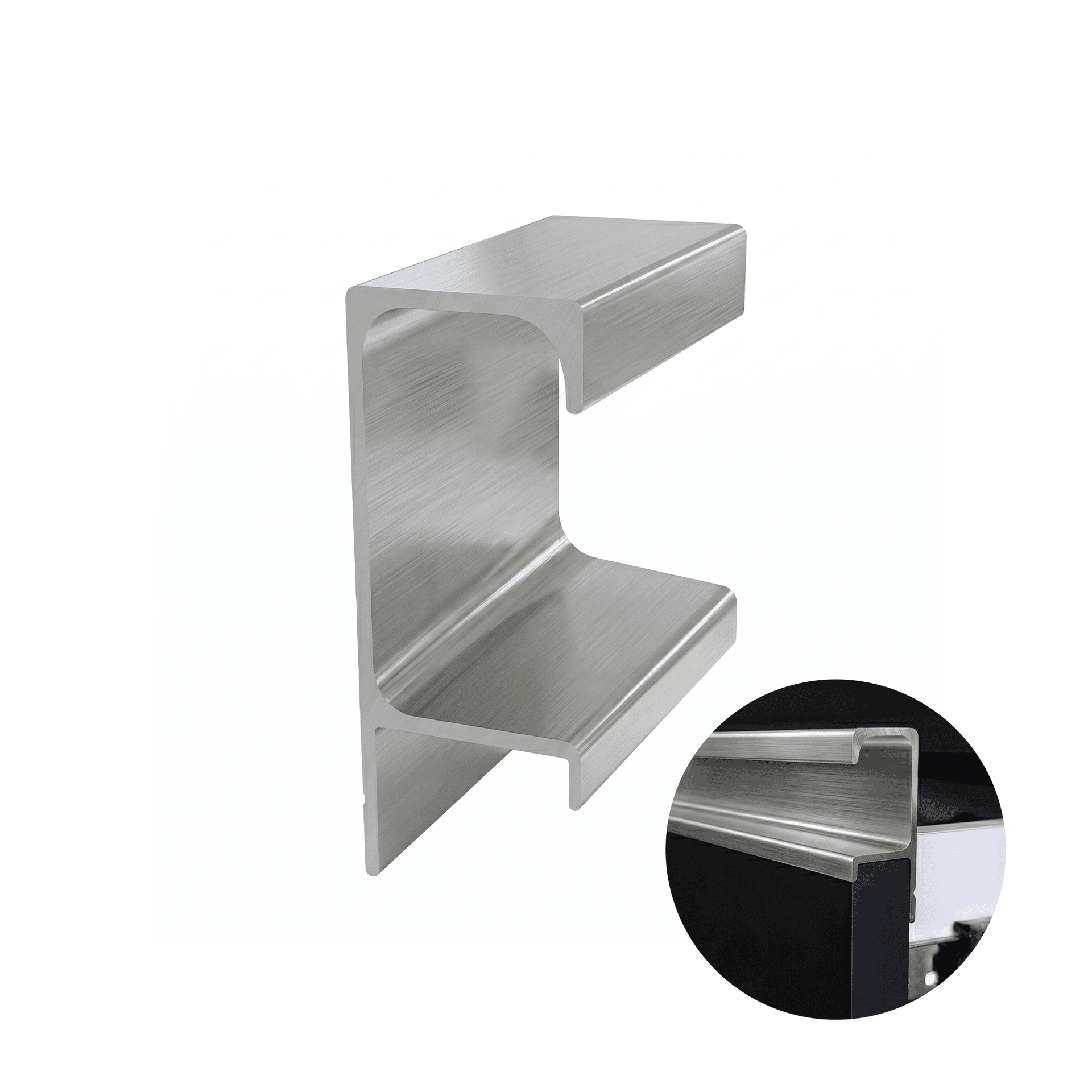 Perfil Pux Inox Peg Baixa 15mm Dmt 0131/6m