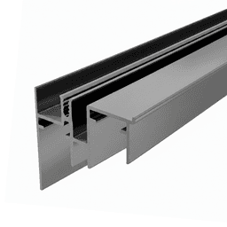 Trilho Inferior Anodizado Para O Sistema Ss200 Rm006 Rometal